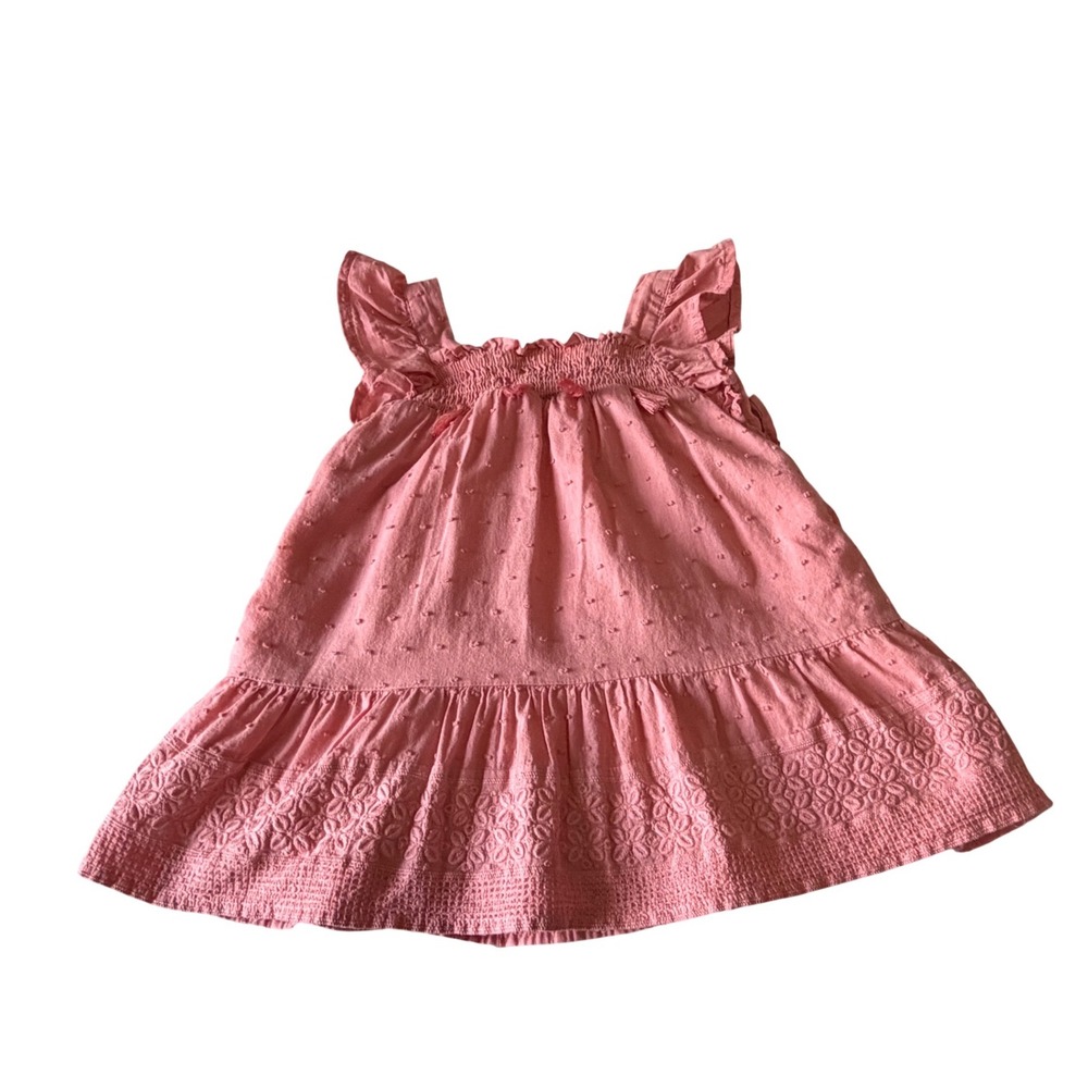 Btween‎ Baby Pink Swiss Dot Ruffle Romper Tassels DO NOT BUY/ NOT AVAILABLE